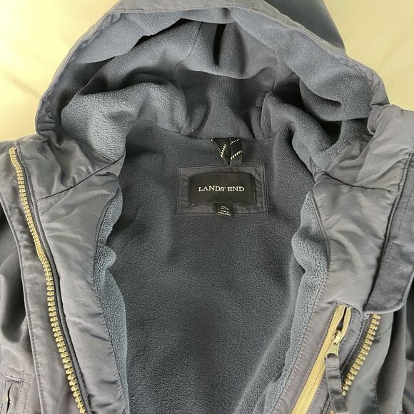 Lands' End Jacket Coat Parka Insulated Waterproof Men's size XL Navy - Picture 4 of 8